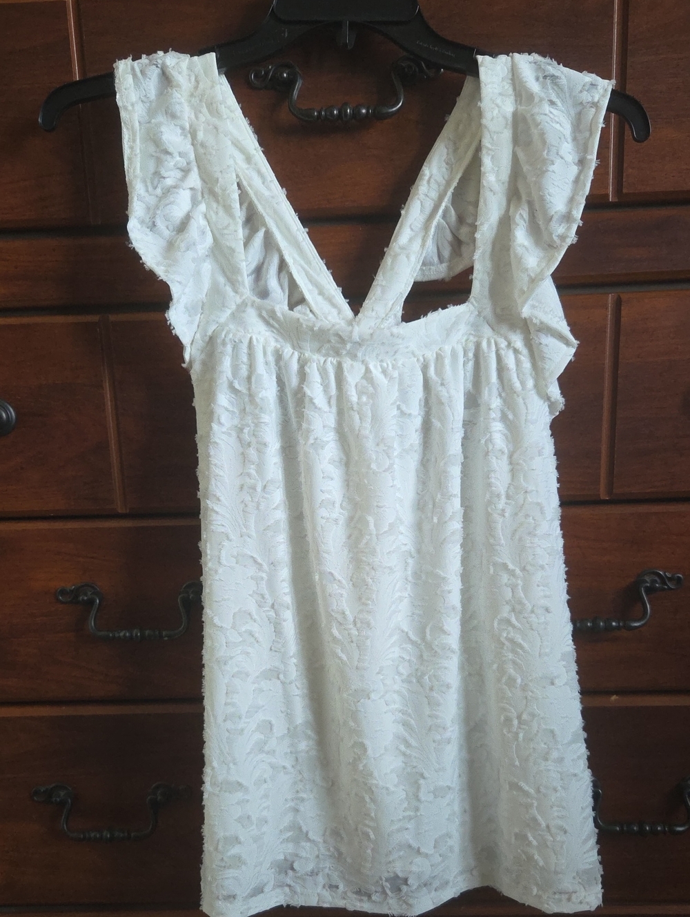 Lauren Conrad ruffle racerback top